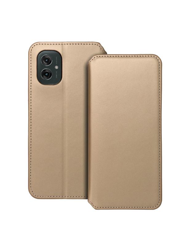 Kabura DUAL POCKET Book do MOTOROLA G55 5G złoty