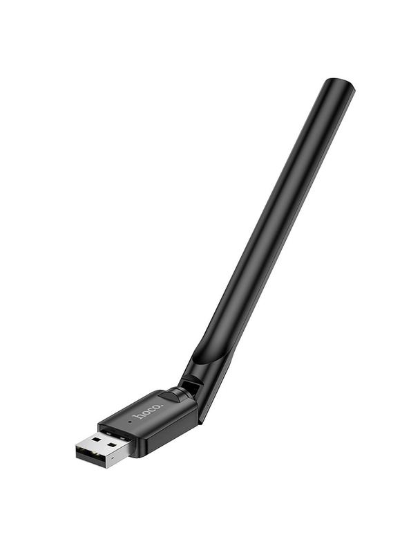 Karta sieciowa WiFI4 Hoco na USB A HI32 czarna