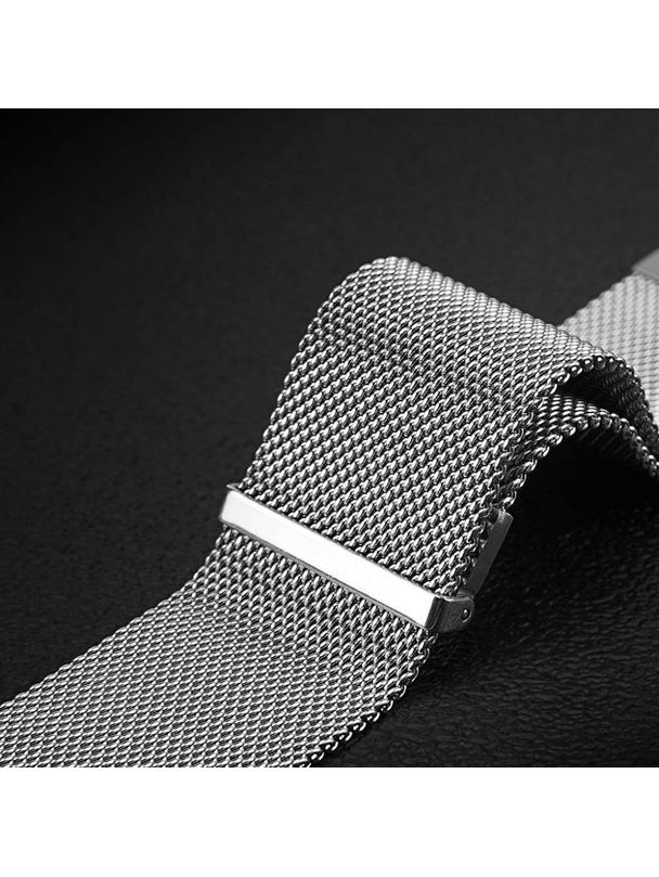 DUX DUCIS pasek MILANESE magnetyczny ze stali nierdzewnej 22 mm srebrny