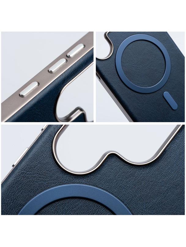 Futerał GENTLEMAN MAG COVER kompatybilny z MagSafe do SAMSUNG S25 granatowy