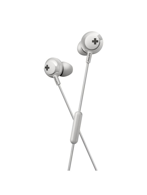 Słuchawki przewodowe dokanałowe jack 3,5mm PHILIPS SHE4305WT białe
