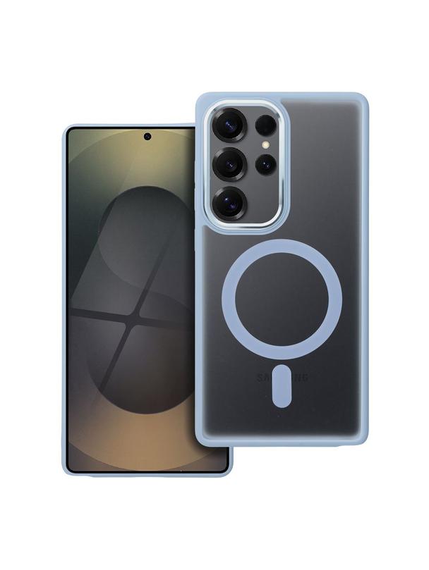Futerał MATTE MAG COVER kompatybilny z MagSafe do SAMSUNG S25 ULTRA niebieski