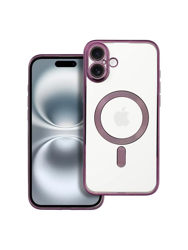 Futerał ELECTRO MAG COVER kompatybilny z MagSafe do IPHONE 16 Plus fioletowy