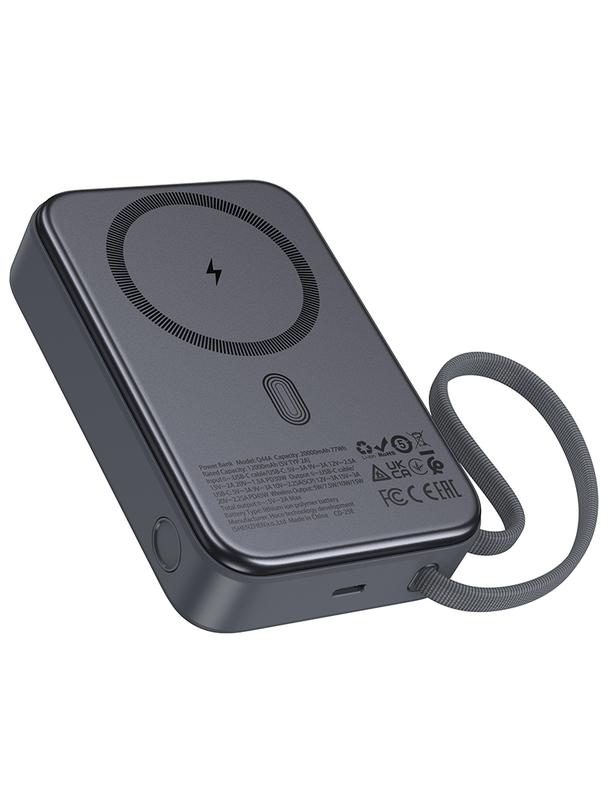 Powerbank Hoco 20000 mAh zgodny z MagSafe QC PD 45W Q44A czarny