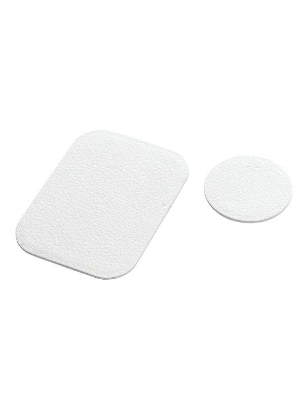 Blaszki do uchwytu magnetycznego skórzane białe