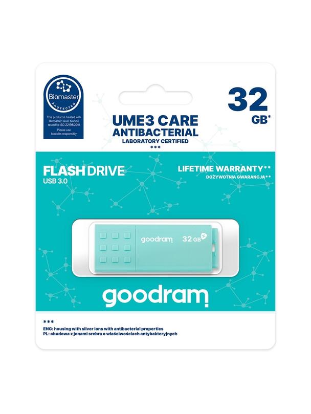 GOODRAM pendrive UME3 32GB USB3.2 (Biomaster protected)