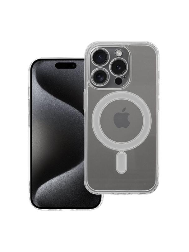 Futerał Clear Mag Cover (camera protection) zgodny z  MagSafe do iPhone 15 Pro transparentny