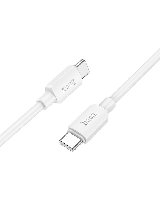 Kabel USB C do USB C Hoco PD 3A 60W 1 m X96 biały