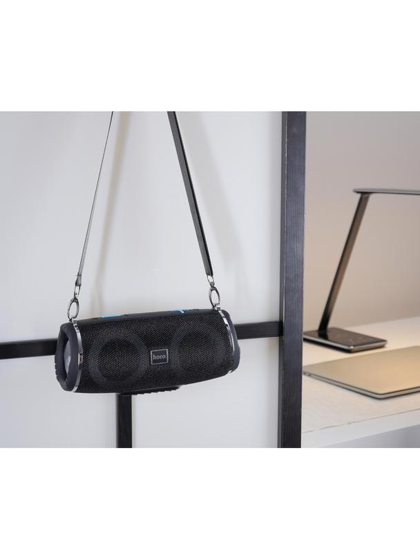 Głośnik bluetooth LED 2 x 5W 2h Hoco HC12 czarny