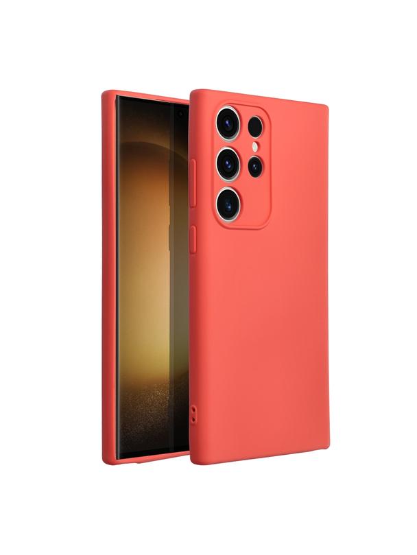 Futerał SILICONE do SAMSUNG S23 Ultra brzoskwiniowy