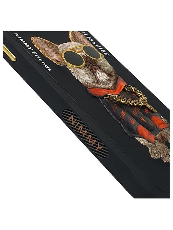 NIMMY futerał GLASSES COOL DOG do IPHONE 15 Pro Max czarny