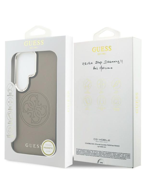 GUESS futerał do SAMSUNG S26 Ultra GUHMS26L5PG4SRGW (Perforated Logo MagSafe) brązowy