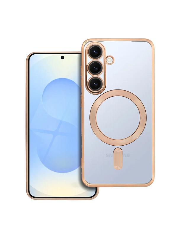 Futerał ELECTRO MAG COVER kompatybilny z MagSafe do SAMSUNG S25 złoty