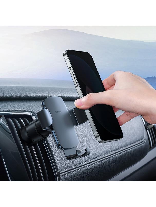 BASEUS uchwyt samochodowy grawitacyjny do kratki SUJS000013 ciemno szary