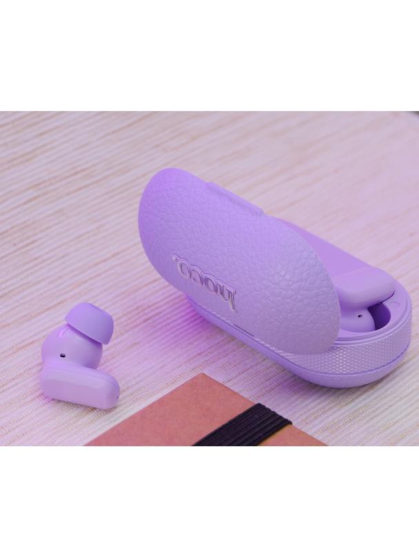 Słuchawki bezprzewodowe douszne Hoco TWS EQ19 fioletowe