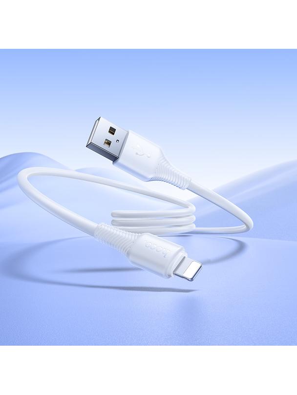 Kabel USB A do Lightning Hoco 2,4A 1 m X120 biały
