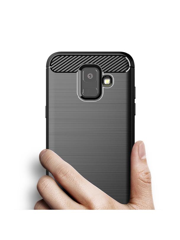Futerał CARBON do SAMSUNG A6 ( A6 2018 ) czarny