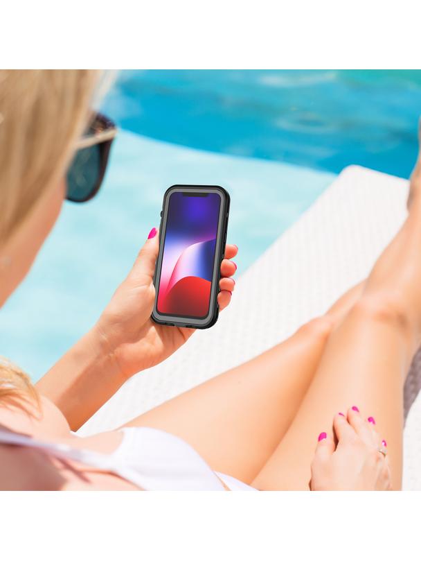 Futerał wodoodporny SHELLBOX DOT do IPHONE 13 czarny