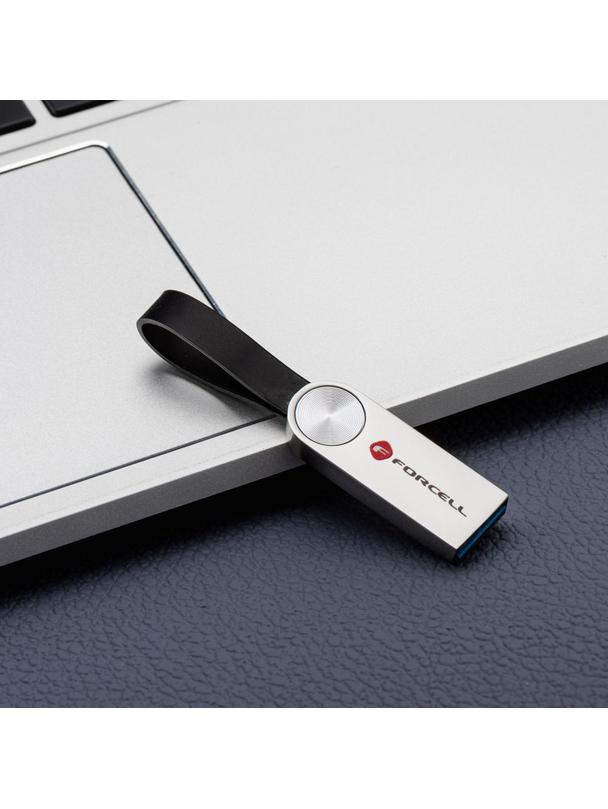 Pendrive 64GB USB 3.2 Gen 1 (USB A) Forcell F-Data Metal srebrny