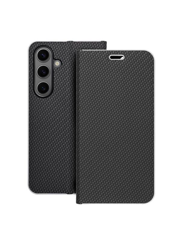 Kabura LUNA Book Carbon do SAMSUNG S24 czarny