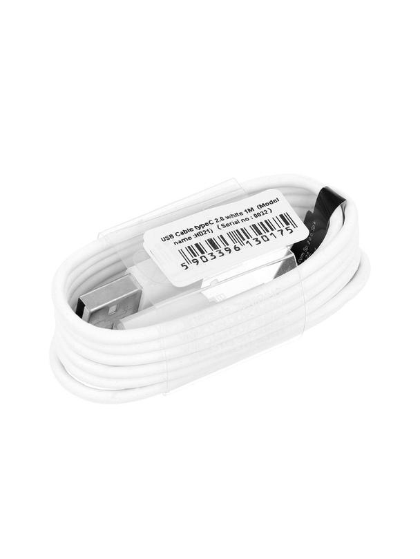 Kabel USB A do Typ C 2.0 HD21 1A 1 m biały