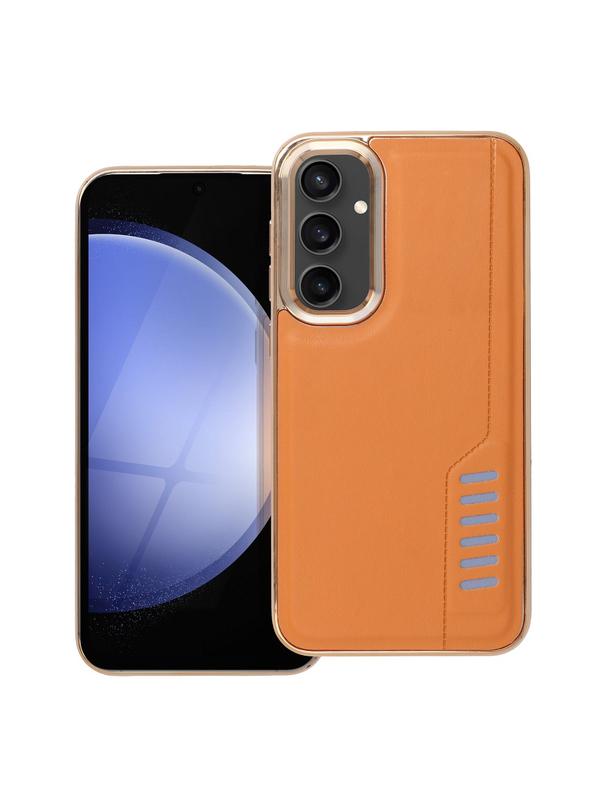 Futerał MILANO do SAMSUNG S23 FE brązowy