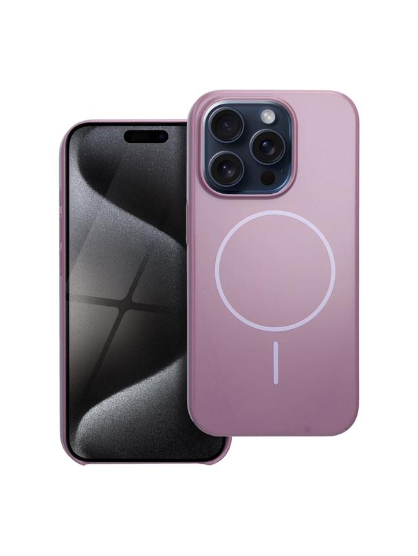 Glossy Mag Cover kompatybilny z MagSafe pasuje do IPHONE 15 PRO fioletowy
