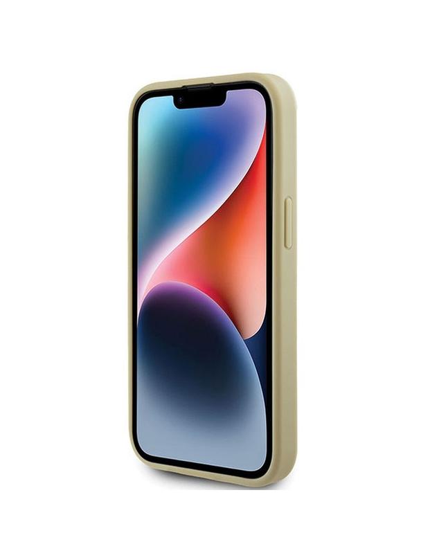 GUESS futerał do IPHONE 15 Plus GUHCP15MHG4SGD (Fixed Glitter Big 4G) złoty
