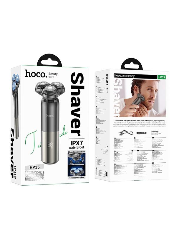 Maszynka do golenia Hoco z trzema ostrzami HP35 czarna