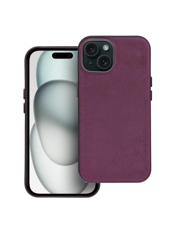 Futerał WOVEN MAG COVER kompatybilny z MagSafe do IPHONE 15 burgundowy
