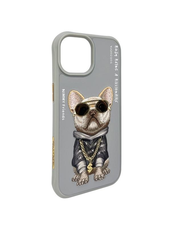 NIMMY futerał GLASSES COOL DOG do IPHONE 15 szary