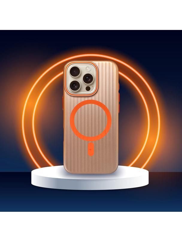 Futerał SIMPLY kompatybilny z MagSafe do IPHONE 16 tytan pustynny