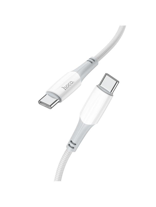 Kabel USB C do USB C Hoco PD 3A 60W 1 m X70 biały