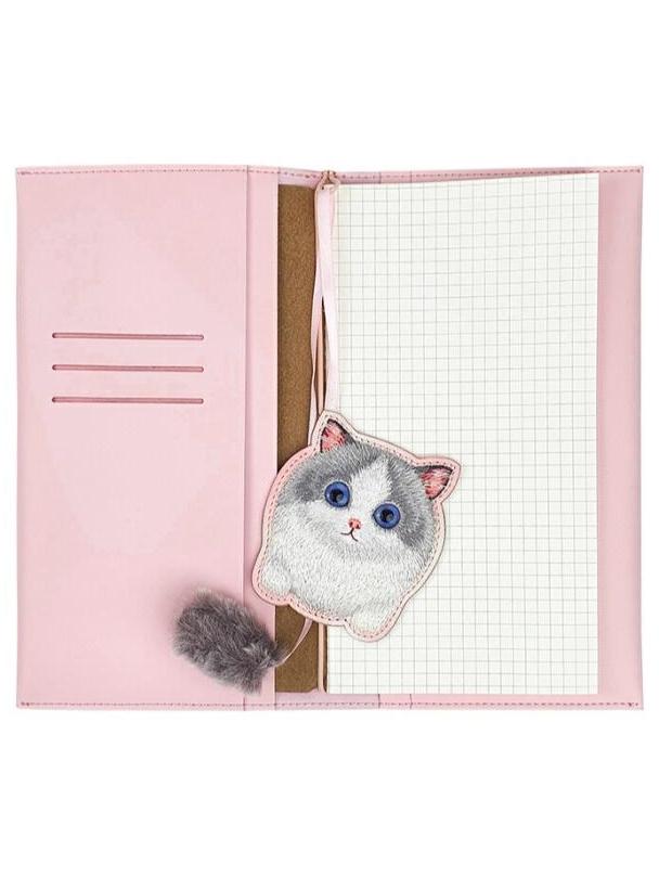 NIMMY zestaw 2w1 notatnik + długopis BIG EYED PET 2.0 Cat różowy