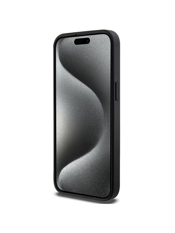 KARL LAGERFELD futerał do IPHONE 13 Pro Max KLHCP13XGSACHPK (Gripstand Saffiano choupette PIN) czarny