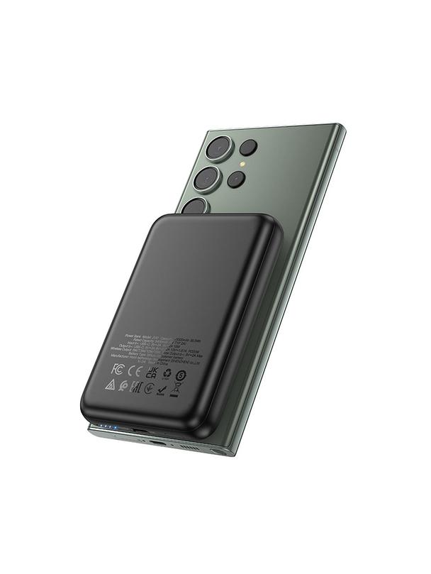 Powerbank zgodny z MagSafe Hoco 10000 mAh QC PD 2A 20W J141 czarny