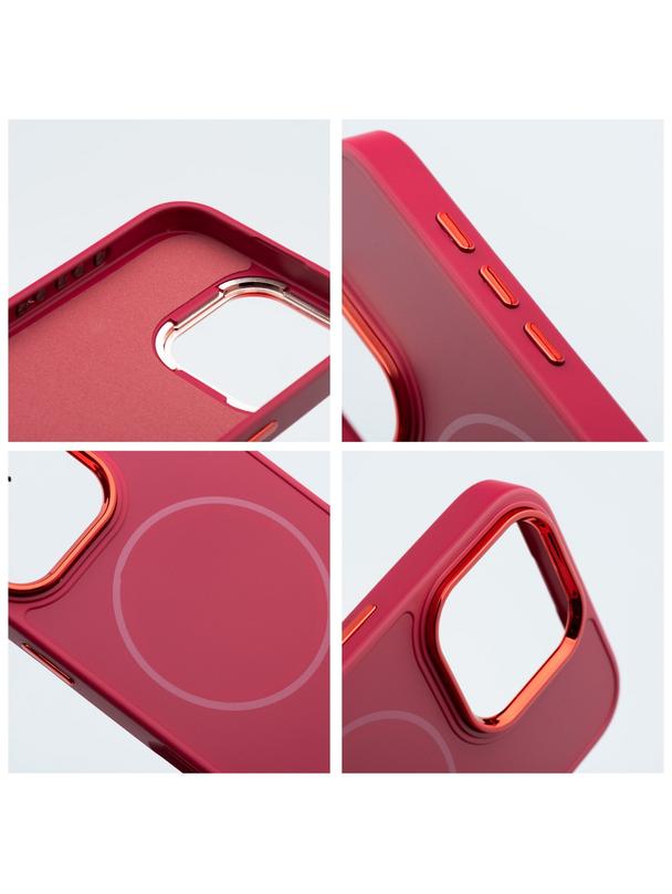 Futerał FRAME MAG COVER kompatybilny z MagSafe do IPHONE 17 magenta