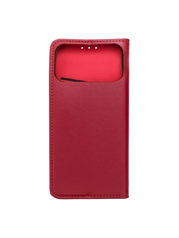 Kabura SMART PRO Book skórzana do IPHONE 17 Pro Max bordowy