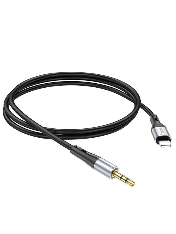 Kabel AUX Jack 3,5 mm do Lightning Hoco 1 m UPA22 czarny