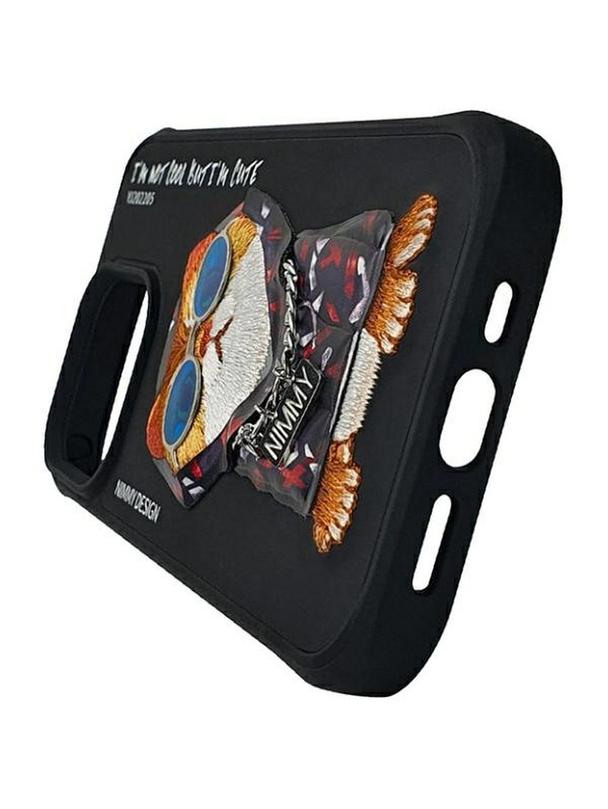 NIMMY futerał GLASSES COOL CAT do IPHONE 15 Pro Max czarny