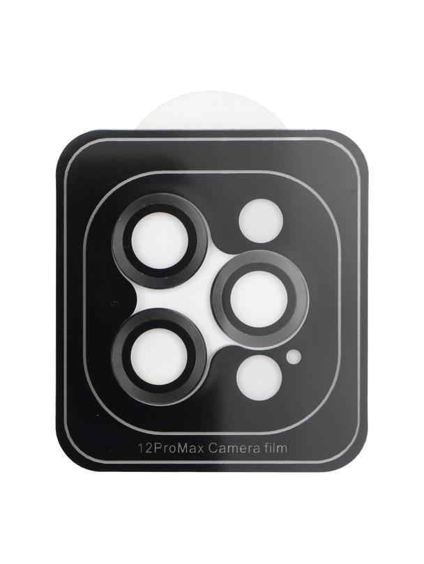 Osłona aparatu PROTECTOR 9H + aplikator do IPHONE 12 PRO MAX czarna