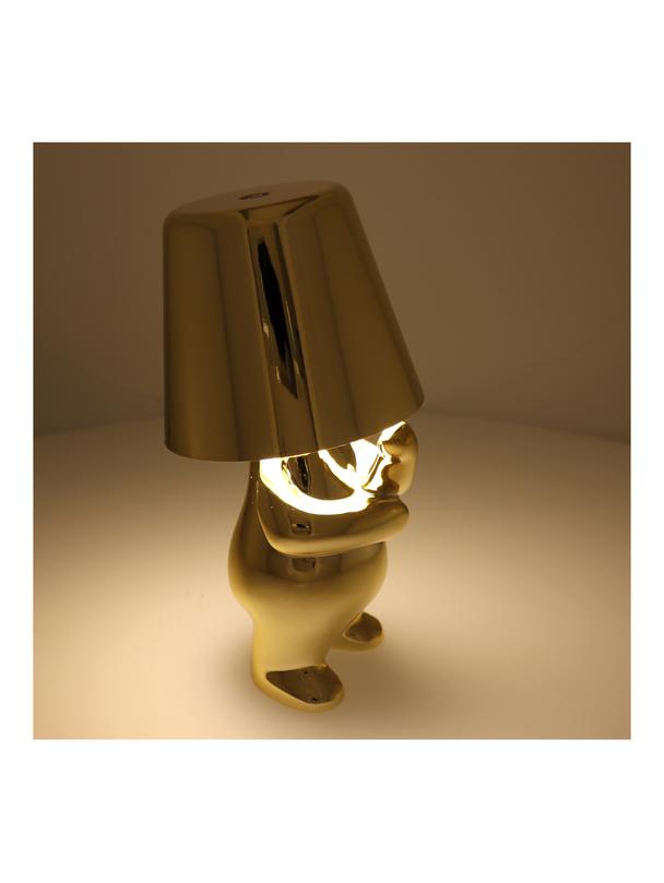 Lampka nocna GOLD MAN Art Deco stojący (wzór 3) MLTL