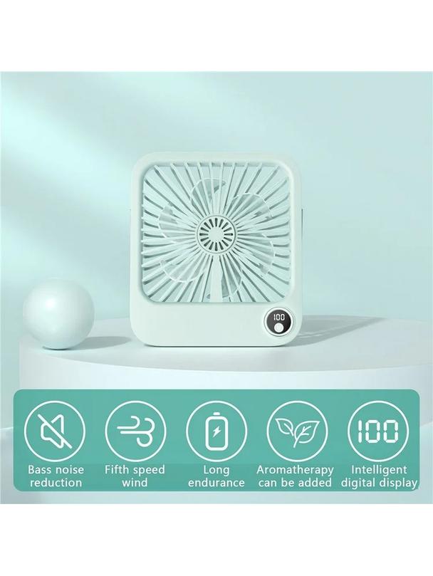 Wentylator / wiatrak biurkowy z regulowaną podstawką W30 niebieski