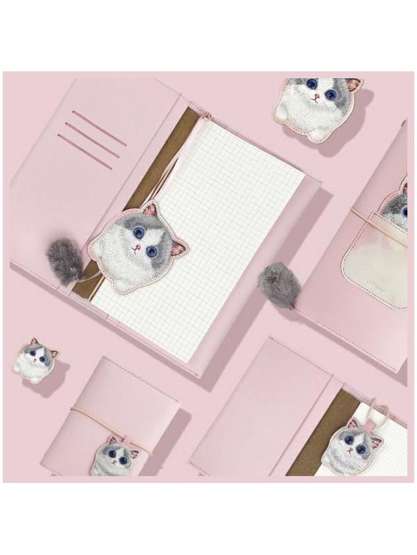 NIMMY zestaw 2w1 notatnik + długopis BIG EYED PET 2.0 Cat różowy
