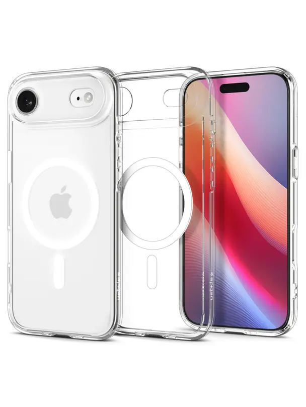 SPIGEN futerał ULTRA HYBRID MAG kompatybilny z MagSafe do IPHONE 17 Air clear white