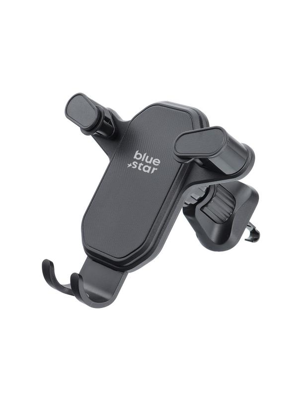 Uchwyt na telefon do samochodu grawitacyjny Blue Star Triangular do kratki czarny
