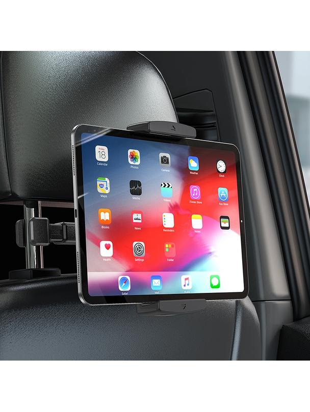 Uchwyt na telefon / tablet do samochodu uniweralny Hoco na zagłówek (4,7" - 12,9") CA121 czarny