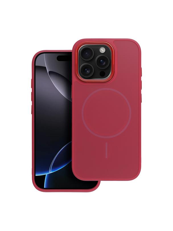 Futerał FRAME MAG COVER kompatybilny z MagSafe do IPHONE 15 PRO magenta