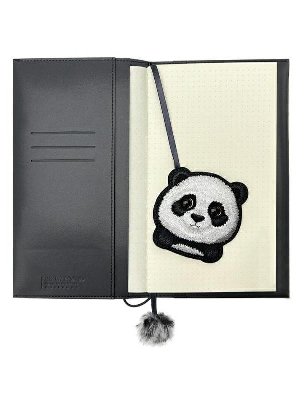 NIMMY zestaw 2w1 notatnik + długopis BIG EYED PET 2.0 Panda czarny