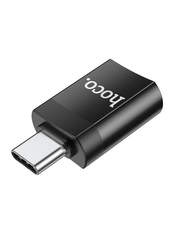 Adapter OTG USB C do USB A Hoco UA17 czarny